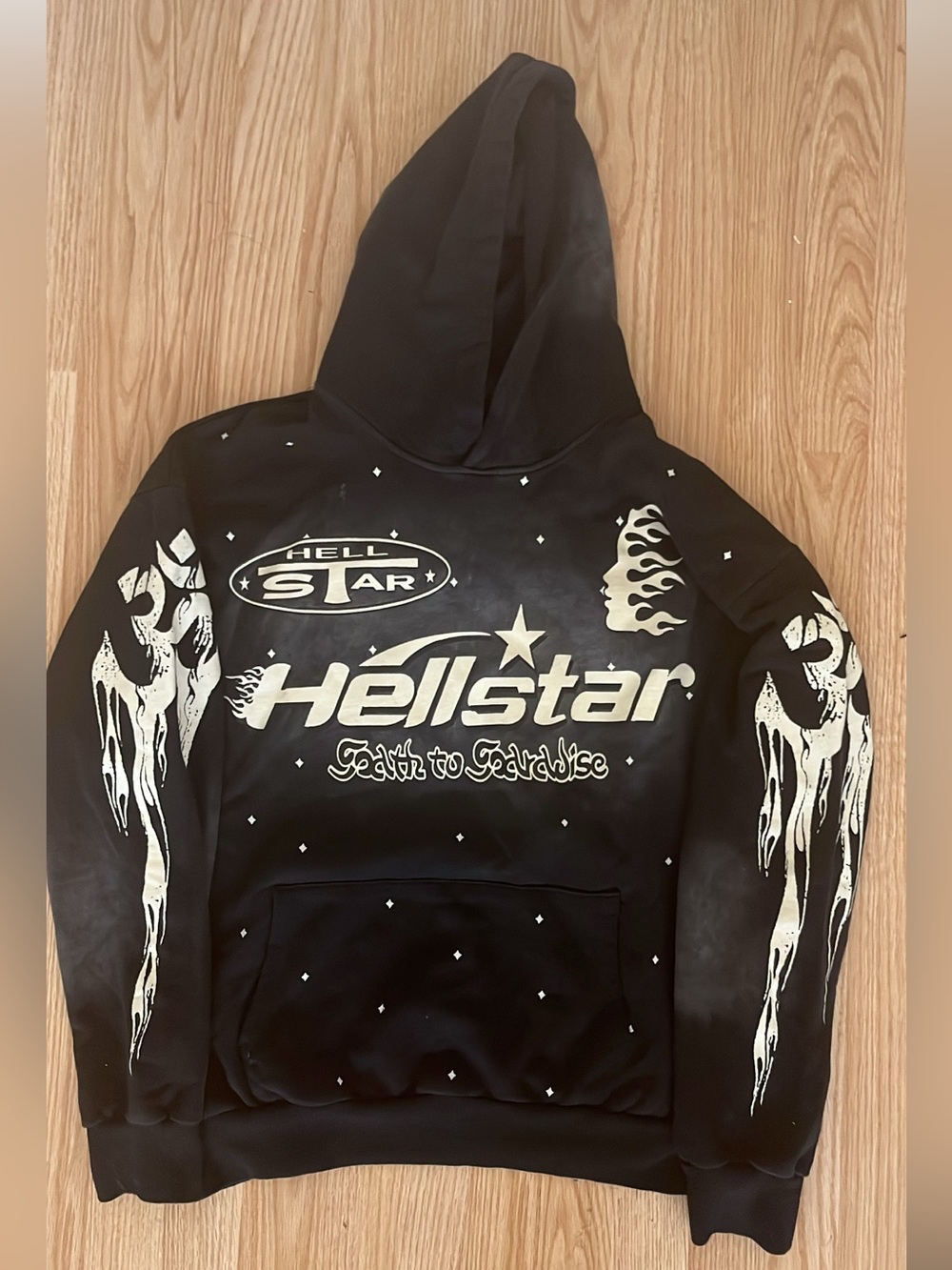 Vintage Black Hellstar Racer Hoodie